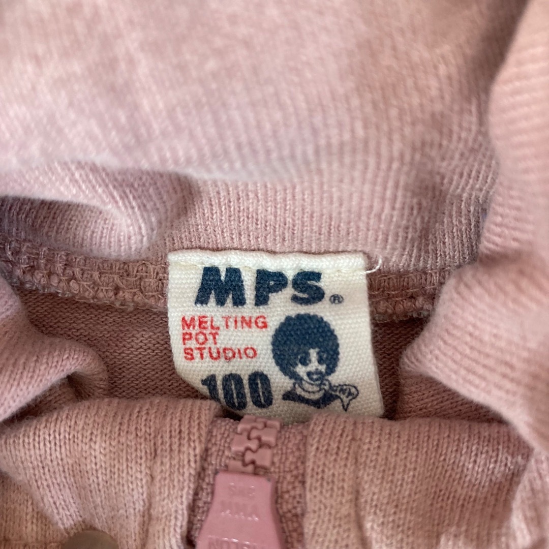 MPS 上着　パーカー　100センチ キッズ/ベビー/マタニティのキッズ服女の子用(90cm~)(ジャケット/上着)の商品写真