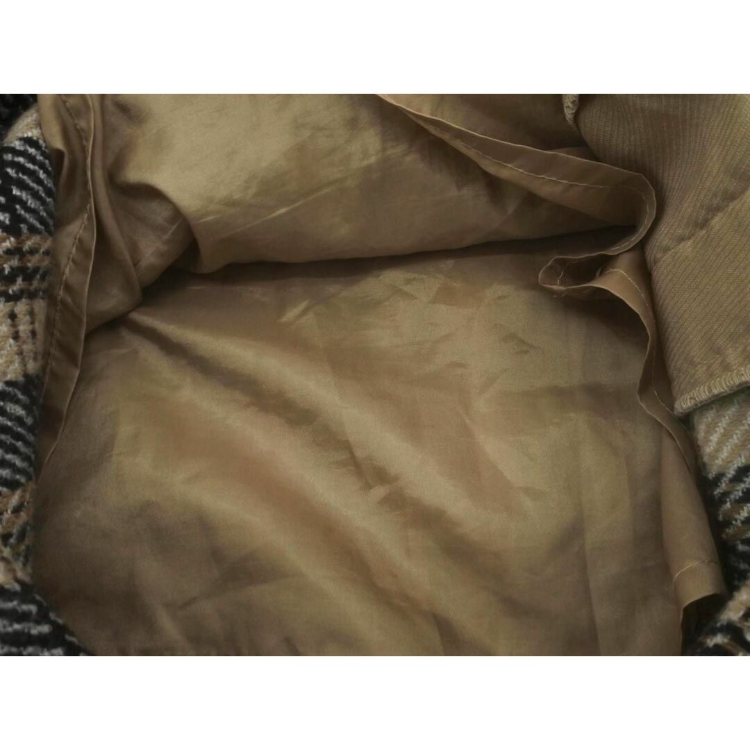 mystic(ミスティック)のmystic ミスティック 切替 チェック ロング スカート size1/ベージュｘ黒 ◇■ レディース レディースのスカート(ロングスカート)の商品写真
