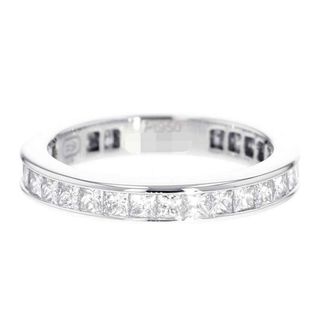 ハリーウィンストン(HARRY WINSTON)のハリーウィンストン リング プリンセスカット チャンネルセット ダイヤモンド 計1.41ct Pt950プラチナ リングサイズ11号 WBDPPCC04C04(リング(指輪))