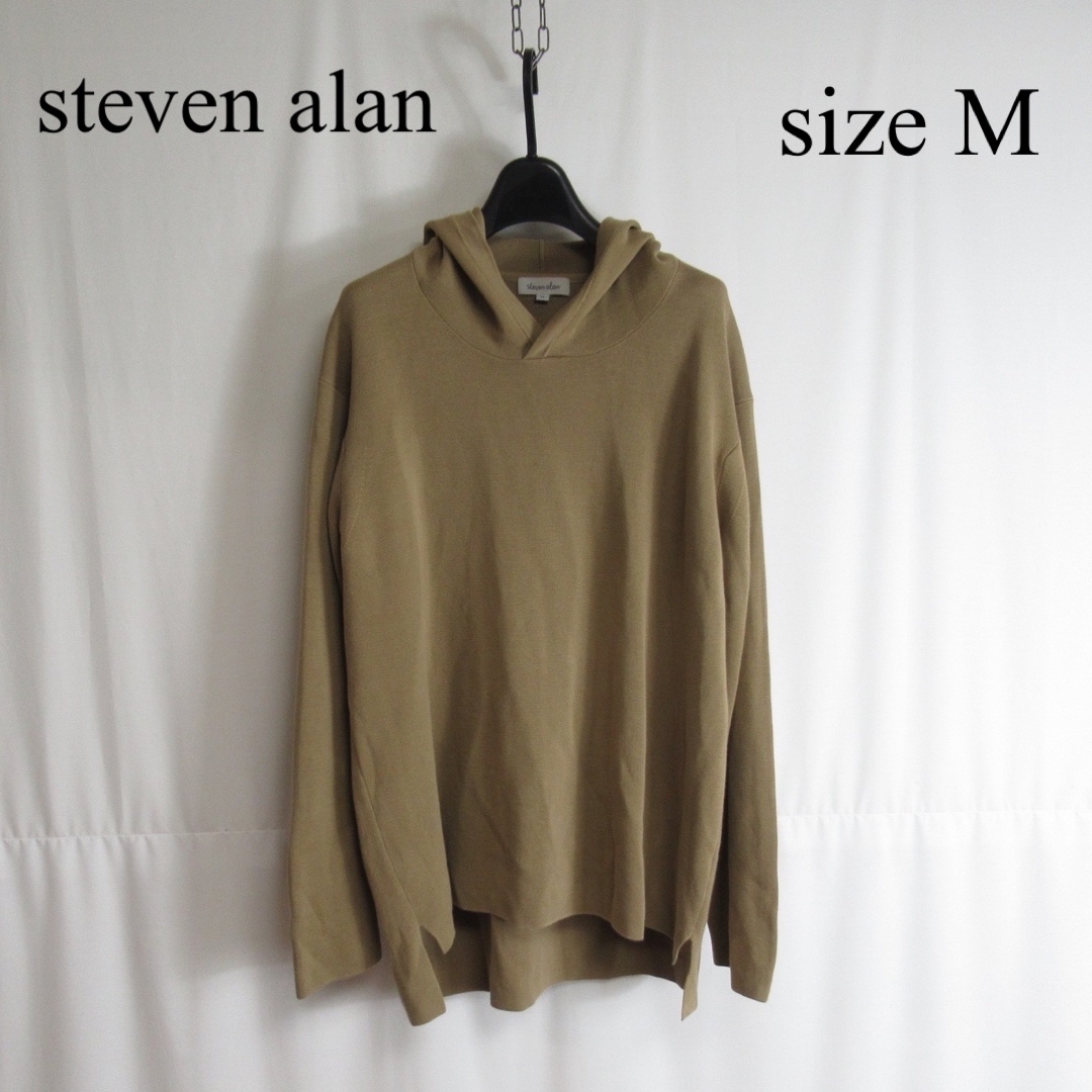 ABMATERIALsteven alan ミラノリブ ニット パーカー セーター フーディー M