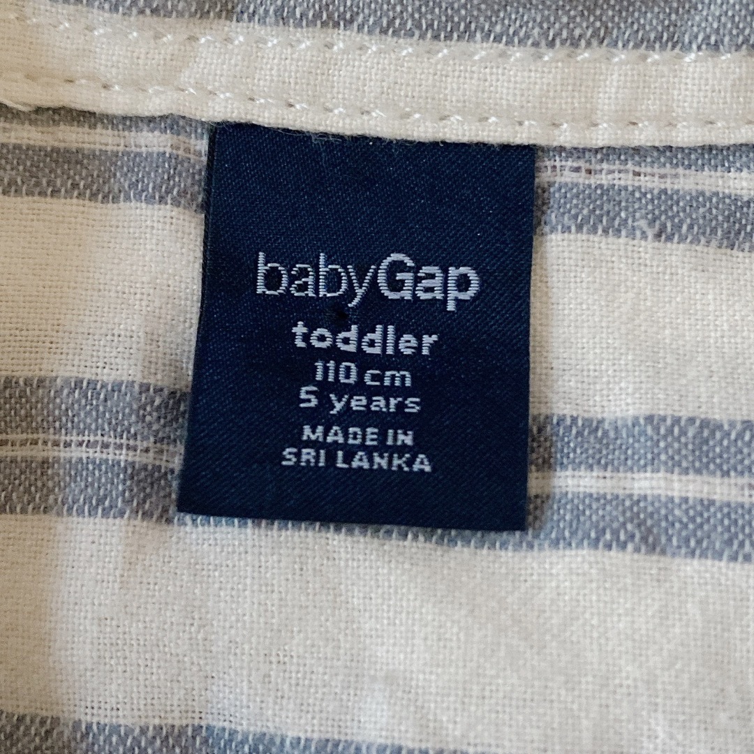 babyGAP(ベビーギャップ)の▪babyGAP▪ストライプ柄▪シャツ▪110サイズ▪ キッズ/ベビー/マタニティのキッズ服男の子用(90cm~)(ブラウス)の商品写真