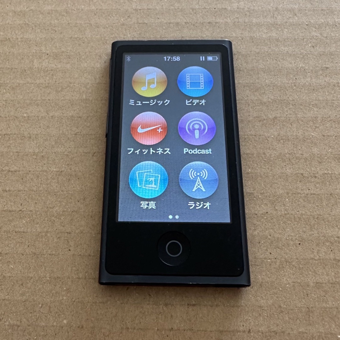 Apple(アップル)のApple iPod nano 第7世代 16GB MD481J 本体のみ スマホ/家電/カメラのオーディオ機器(ポータブルプレーヤー)の商品写真