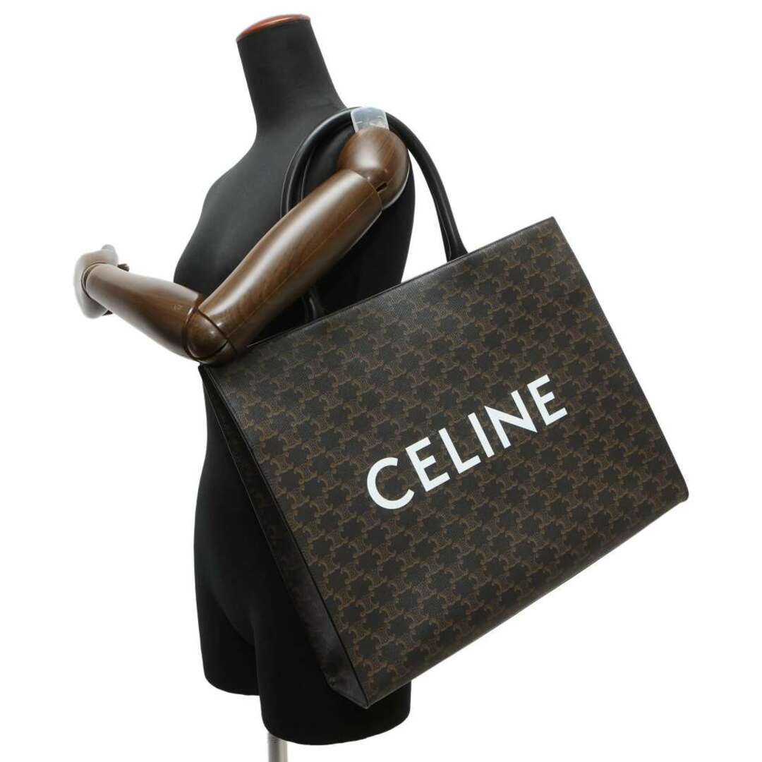 celine(セリーヌ)のセリーヌ トートバッグ ホリゾンタルカバス トリオンフ PVC 197012 CELINE バッグ 黒 メンズのバッグ(トートバッグ)の商品写真