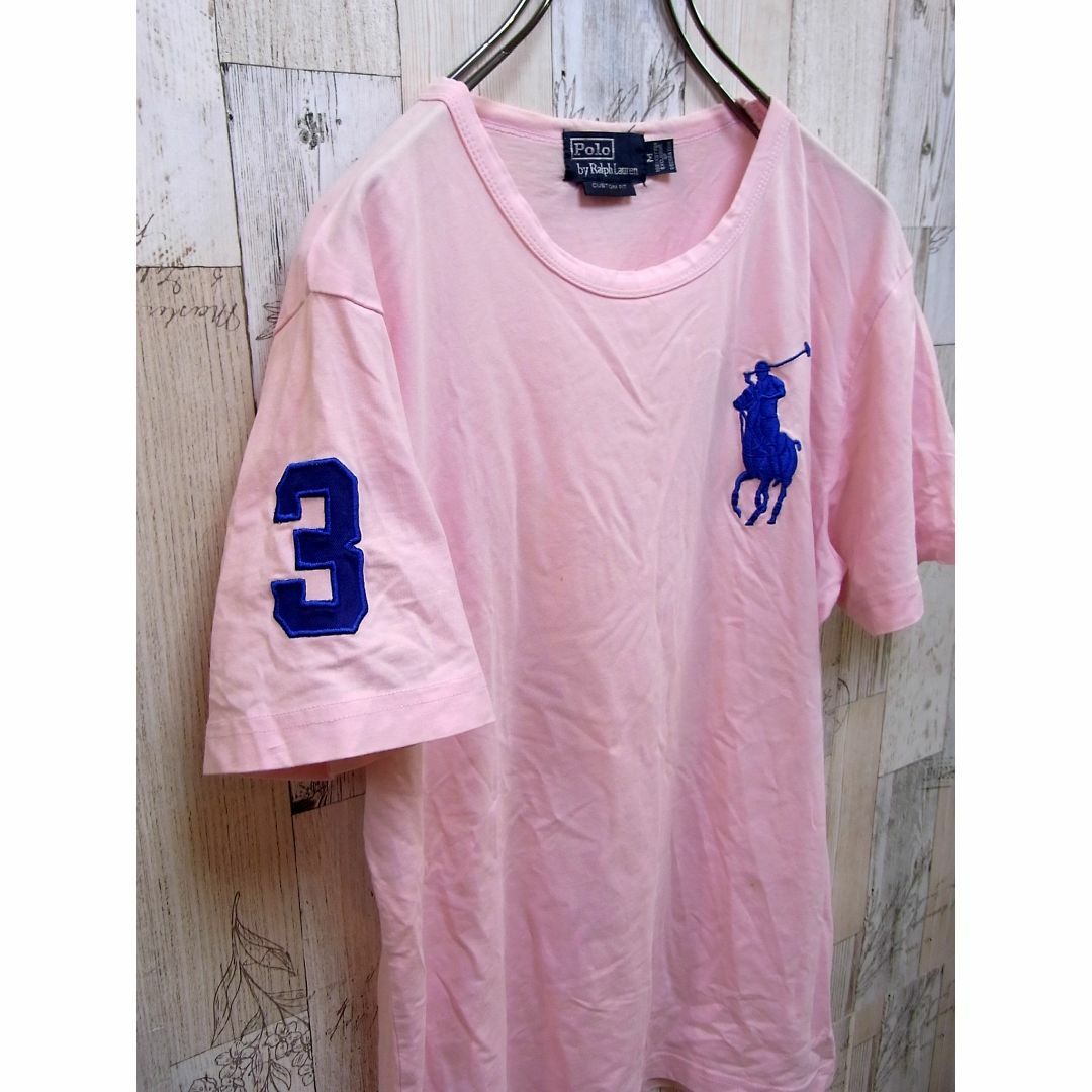 POLO RALPH LAUREN(ポロラルフローレン)のポロラルフローレン Polo Ralph Lauren M ピンク Tシャツ レディースのトップス(Tシャツ(半袖/袖なし))の商品写真