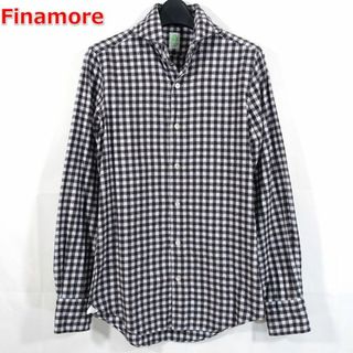 フィナモレ(FINAMORE)の【SERAFINE様専用】フィナモレ　白茶チェックネルシャツ　FINAMORE(シャツ)