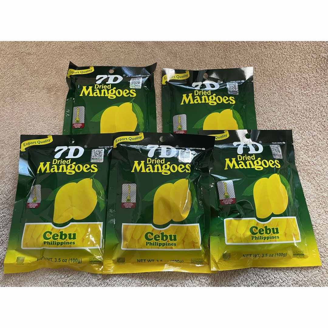 MANGO(マンゴ)の7D ドライマンゴー　100g ×5  500g セブ 食品/飲料/酒の食品(菓子/デザート)の商品写真