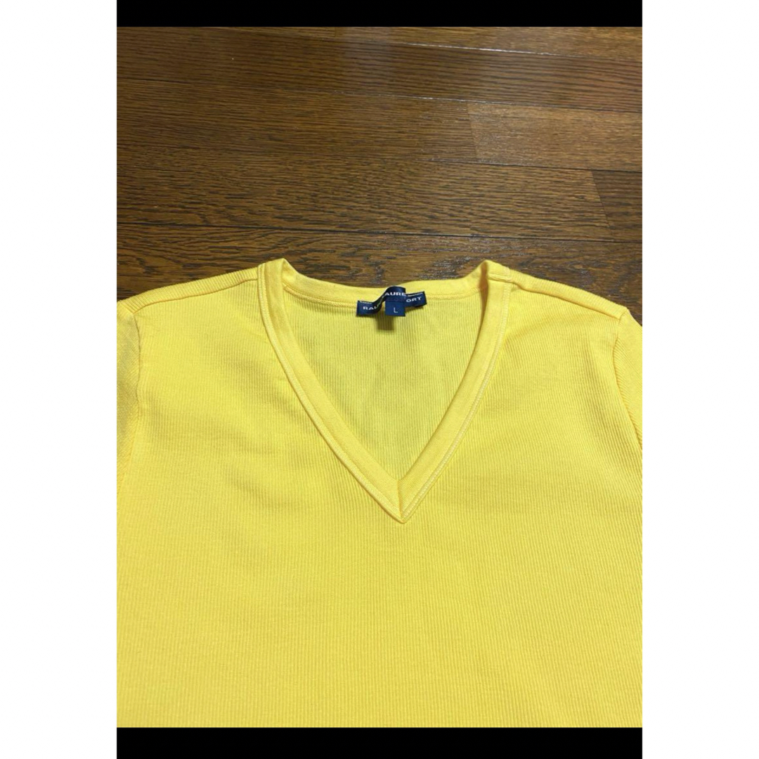 POLO RALPH LAUREN(ポロラルフローレン)の【希少 ウエストポニー】 ラルフローレン 半袖 ニット Vネック  NO1626 レディースのトップス(ニット/セーター)の商品写真