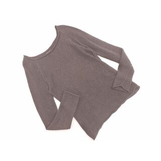 ニジュウサンク(23区)の23区 リネン混 ニット セーター size38/ダークブラウン ■◇ レディース(ニット/セーター)