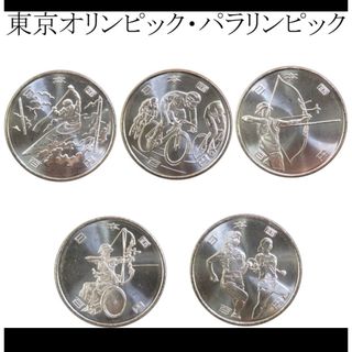 マラソン 東京2020 オリンピック パラリンピック 記念硬貨 100円硬貨 (貨幣)