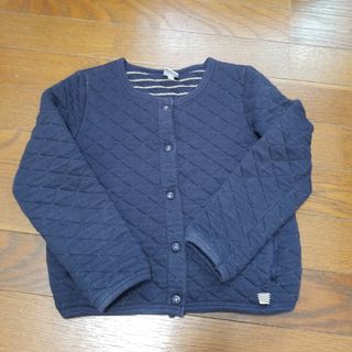 プチバトー(PETIT BATEAU)のプチバトー キルティングカーディガン ジャケット 6ans/116cm(ジャケット/上着)