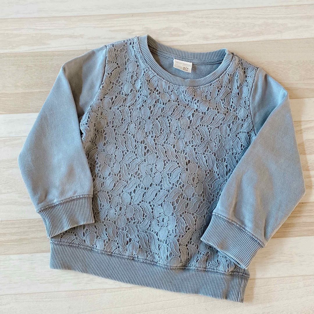 ZARA KIDS(ザラキッズ)の▪ZARAキッズ▪トレーナー▪104サイズ▪くすみカラー キッズ/ベビー/マタニティのキッズ服女の子用(90cm~)(その他)の商品写真