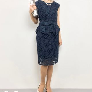 グレースコンチネンタル ワンピース(ブルー・ネイビー/青色系)の通販