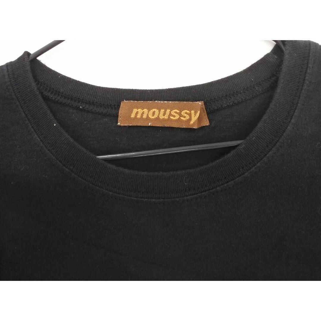 moussy(マウジー)のMOUSSY マウジー ロゴ プリント Tシャツ sizeS/黒 ■◆ レディース レディースのトップス(Tシャツ(半袖/袖なし))の商品写真