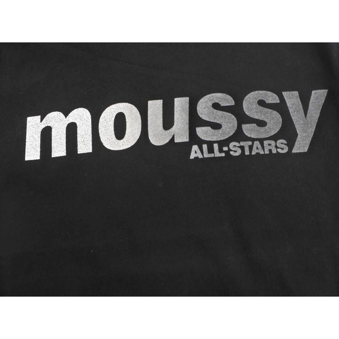 moussy(マウジー)のMOUSSY マウジー ロゴ プリント Tシャツ sizeS/黒 ■◆ レディース レディースのトップス(Tシャツ(半袖/袖なし))の商品写真