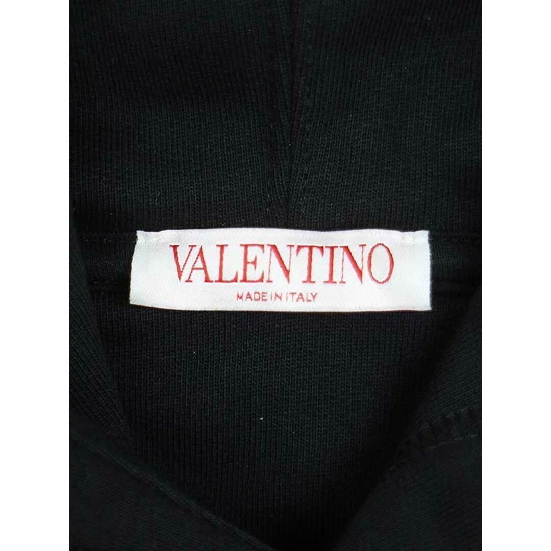 VALENTINO(ヴァレンティノ)のVALENTINO ヴァレンティノ 22AW “Happy Birthday Mr.V” ロゴプリントプルオーバースウェットパーカー ブラック L メンズのトップス(パーカー)の商品写真