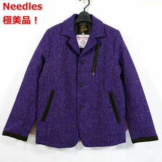 美品　XS needles トラックパンツ　総柄　グリーン　アロー