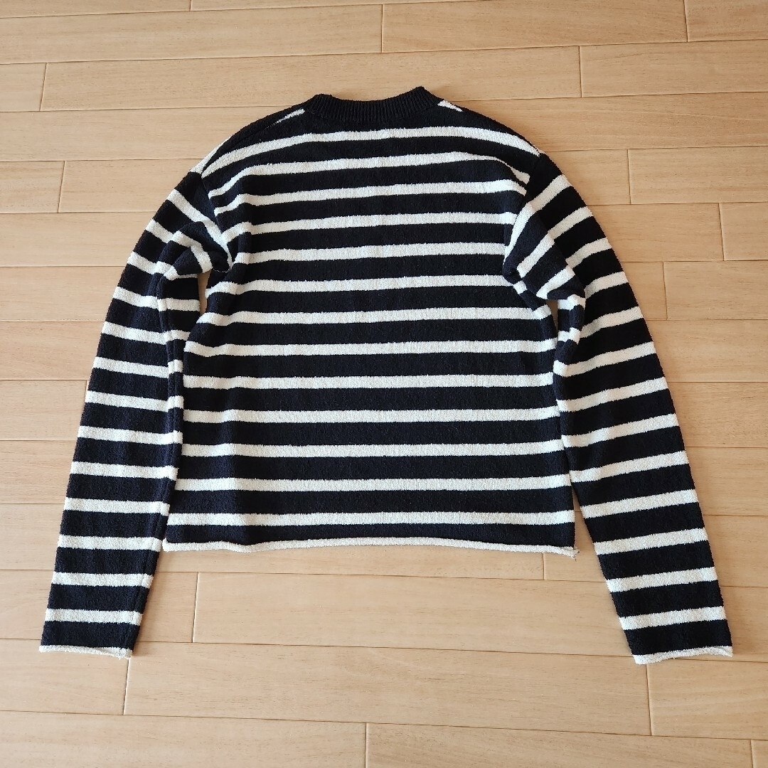 L'Appartement DEUXIEME CLASSE(アパルトモンドゥーズィエムクラス)の【MADISON BLUE/マディソンブルー】BORDER KNIT BOUCL レディースのトップス(ニット/セーター)の商品写真