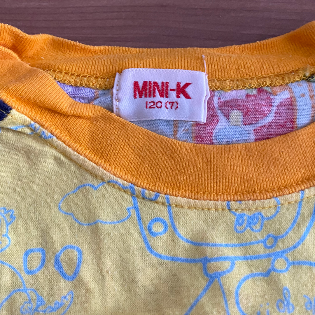 MINI-K(ミニケー)の【古着・90s】MINI-K Tシャツ　120サイズ キッズ/ベビー/マタニティのキッズ服男の子用(90cm~)(Tシャツ/カットソー)の商品写真