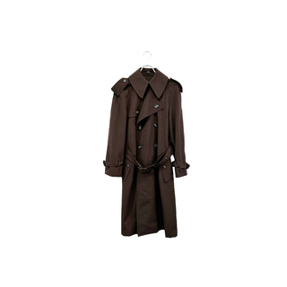 90's JUN trench coat ジュン トレンチコート ウール ブラウン ヴィンテージ 単品 8(トレンチコート)
