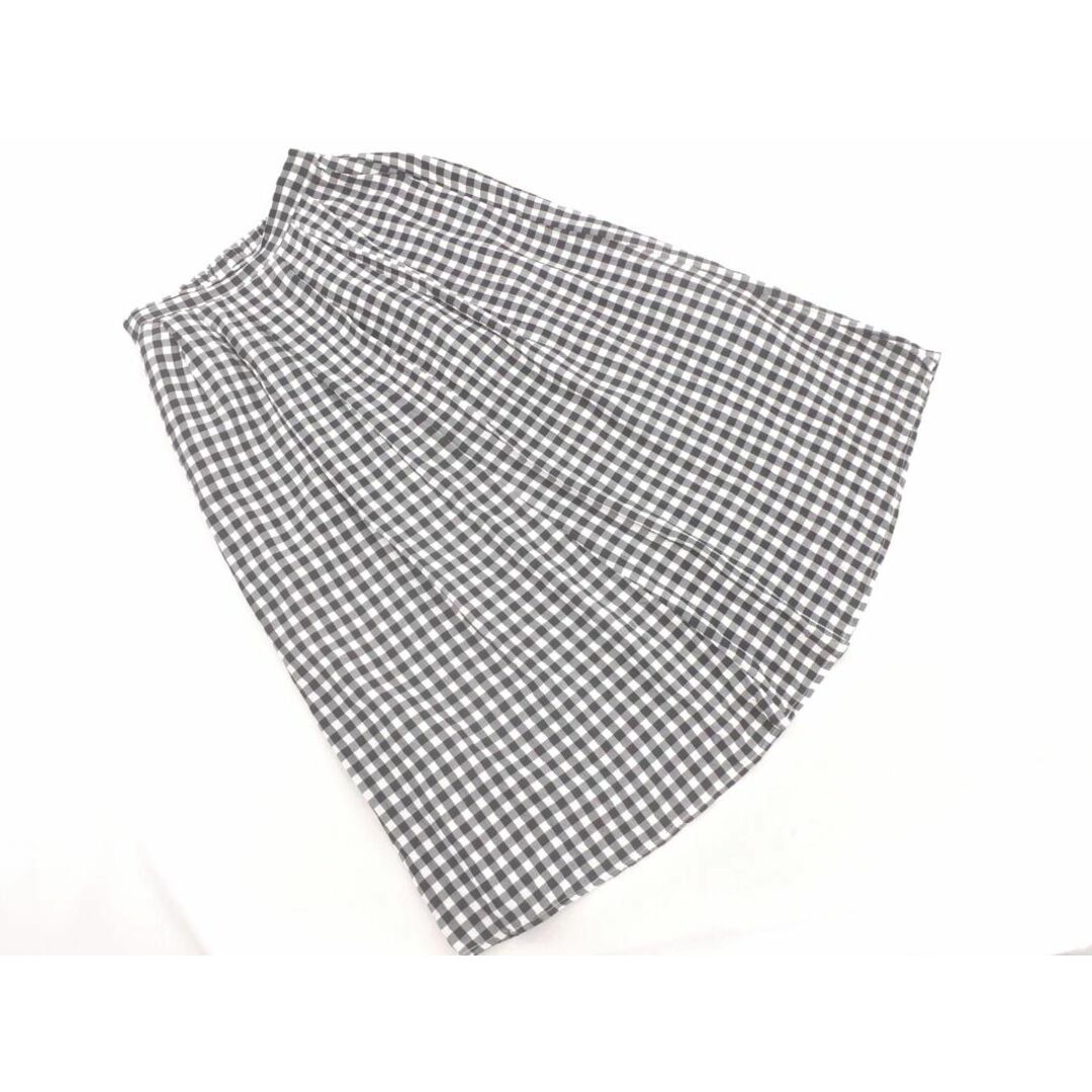 LEPSIM(レプシィム)のLEPSIM レプシィムローリーズファーム チェック ロング スカート sizeM/白ｘ黒 ■■ レディース レディースのスカート(ロングスカート)の商品写真