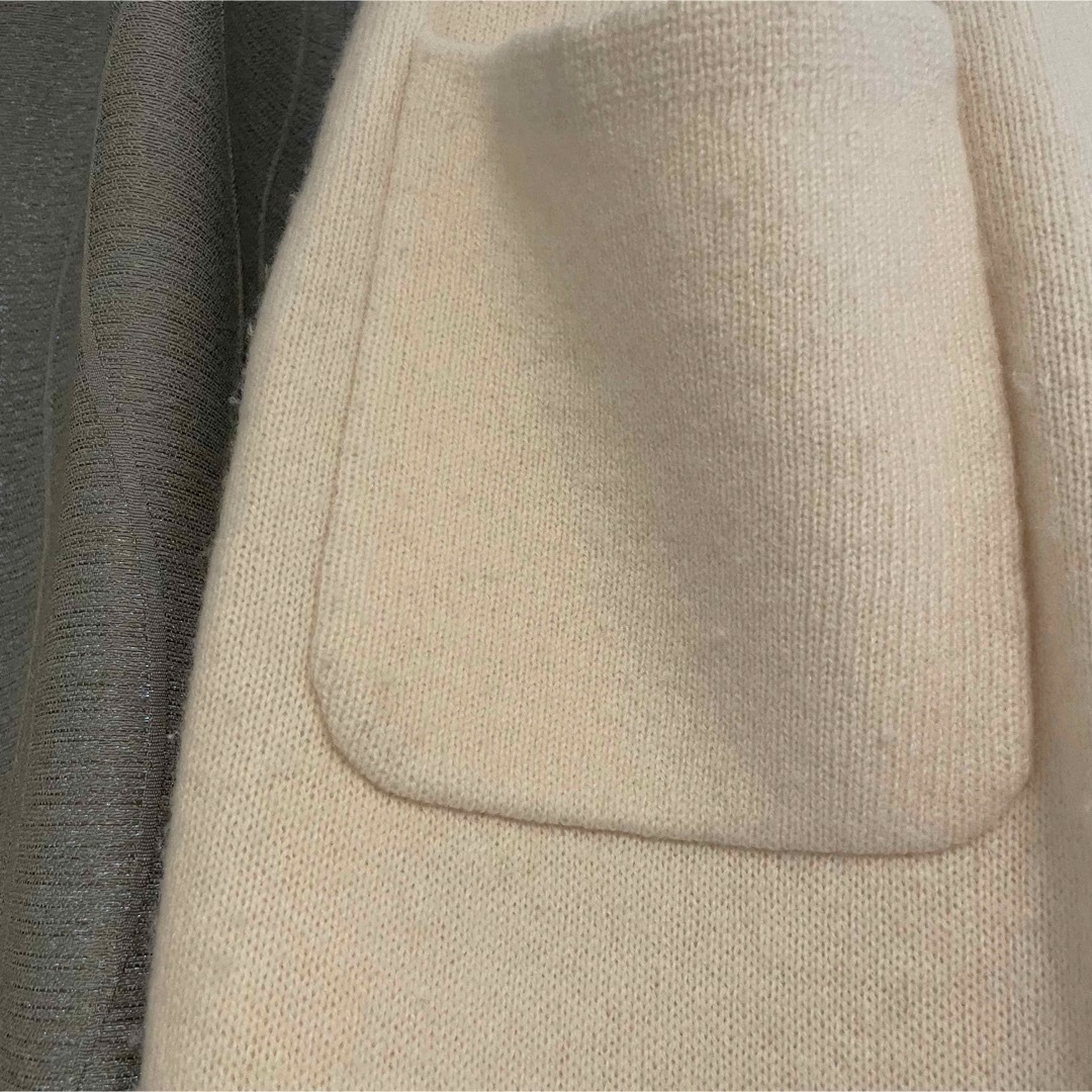 ETRE TOKYO アウトポケットウーリーニットパンツ IVORY M
