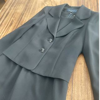 エムズグレイシー(M'S GRACY)のM'S GRACY フォーマルスーツ　紺　M ジャケット　ワンピース(礼服/喪服)