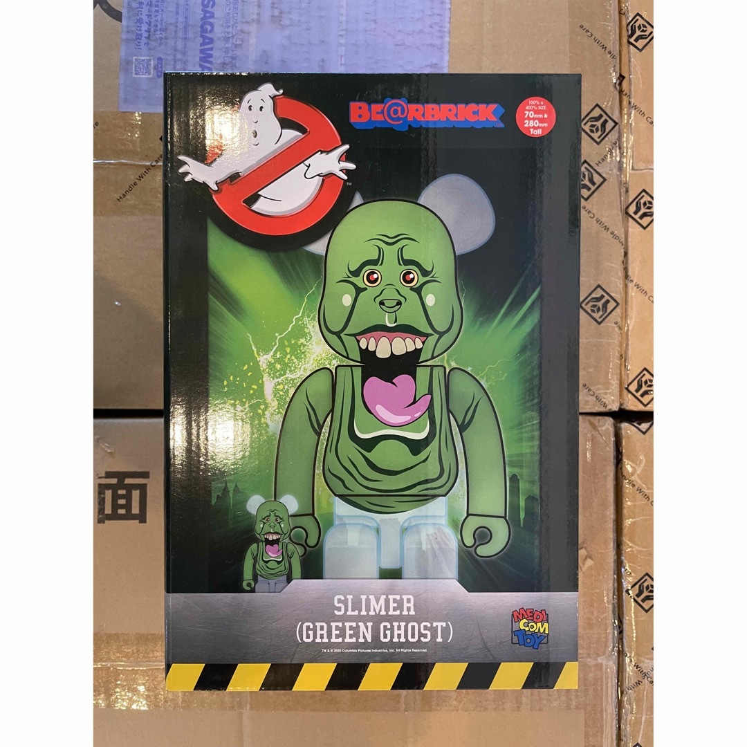 BE@RBRICK SLIMER（GREEN GHOST）100％ & 400％