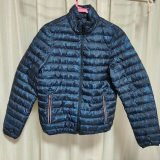 トミーヒルフィガー(TOMMY HILFIGER)の半額　トミーヒルフィガー　中綿ジャケット　Sサイズ(M相当)　紺(ダウンジャケット)