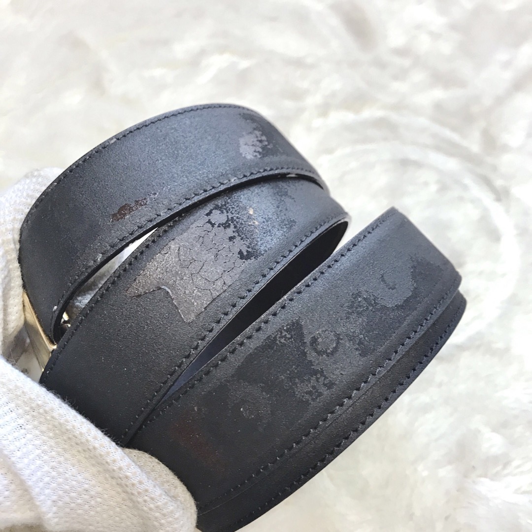 GIVENCHY - GIVENCHY ジバンシー ロゴ ゴールド金具 ベルト バックル