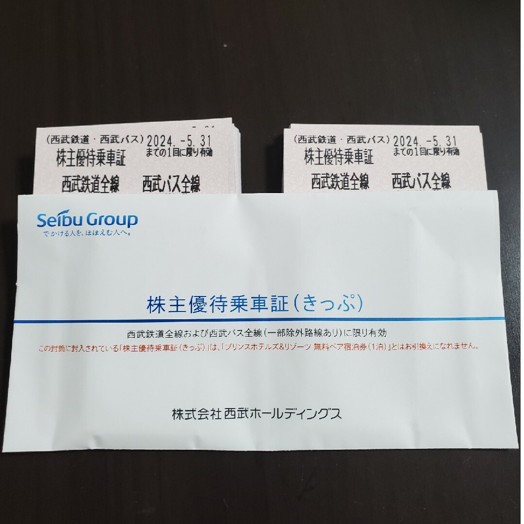 鉄道乗車券【在庫処分】格安 西武ホールディングス株主優待 鉄道乗車券 ...