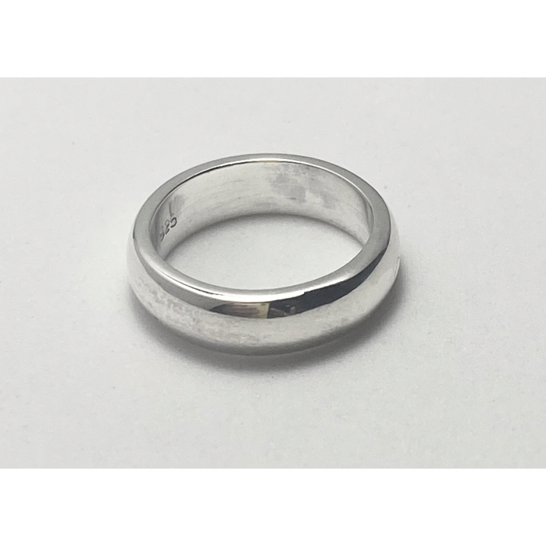 甲丸ラウンド　幅広厚み甲丸シルバー925リングシンプル銀指輪プレーン14号グ4s メンズのアクセサリー(リング(指輪))の商品写真