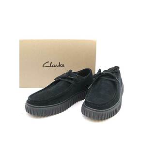 クラークス(Clarks)のClarks クラークス TORHILL LO スウェードワラビーシューズ ブラック 42(ブーツ)