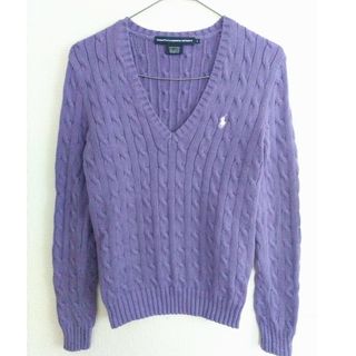 【新品未使用】ラルフローレン Ralph purple ニット 黄緑 紫