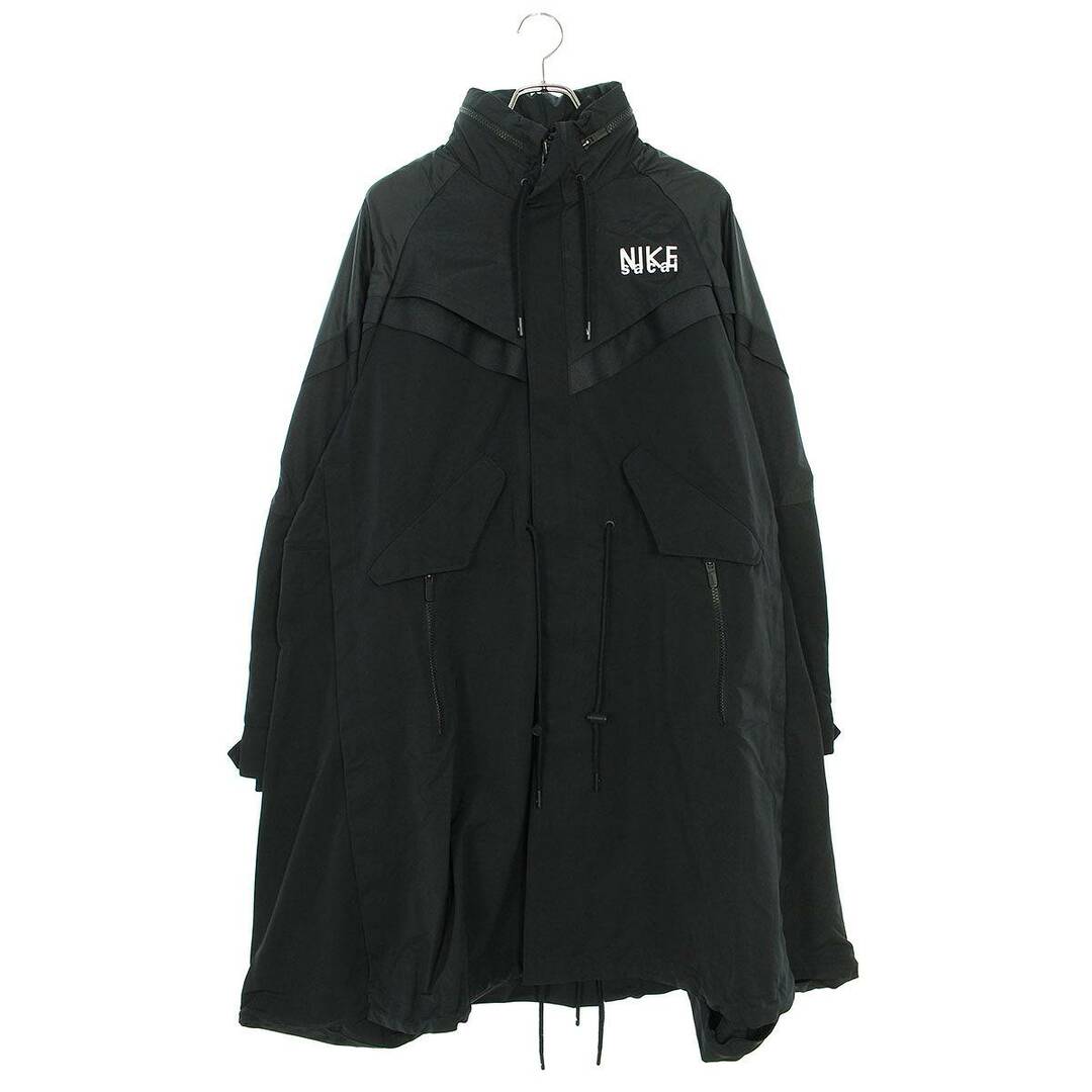 ナイキ ×サカイ Sacai  NRG Trench Jacket DQ9028-010 ロゴプリントナイロンコート メンズ XS