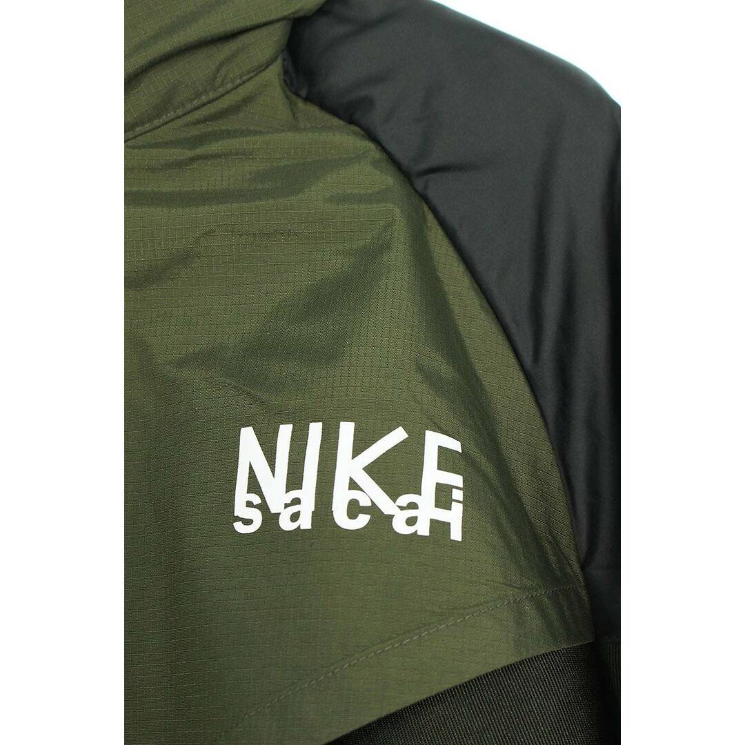 ナイキ ×サカイ Sacai  NRG Trench Jacket DQ9028-222 ロゴプリントナイロンコート メンズ XS