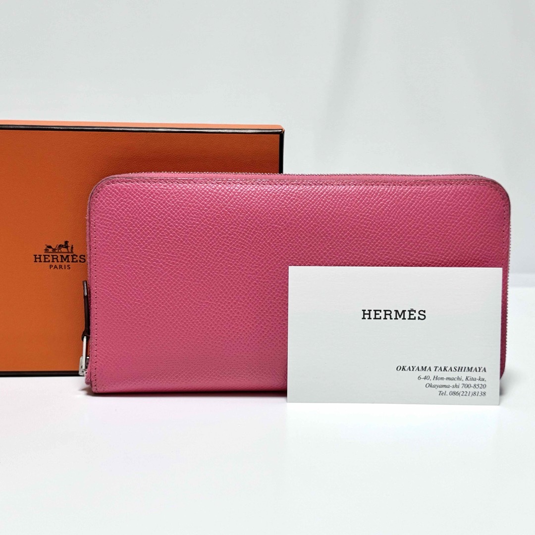 Hermes(エルメス)のエルメス アザップロング シルクイン ヴォーエプソン ローズアザレ Y刻 長財布 レディースのファッション小物(財布)の商品写真