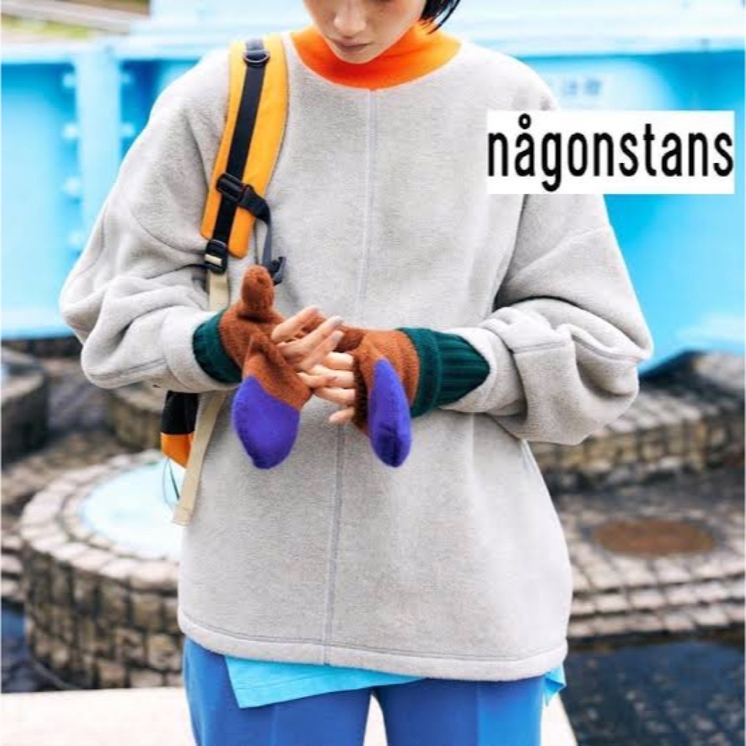 nagonstans フリースボックスプルオーバー