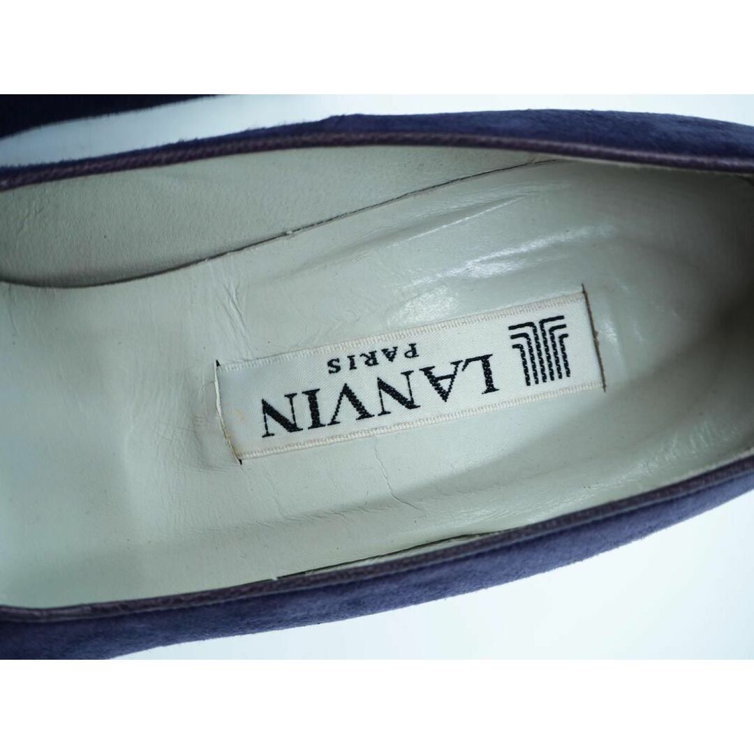 LANVIN(ランバン)のLANVIN ランバン スウェード ビジュー ポインテッドトゥ パンプス size5（22ｃｍくらい）/紫 ◇■ レディース レディースの靴/シューズ(ハイヒール/パンプス)の商品写真