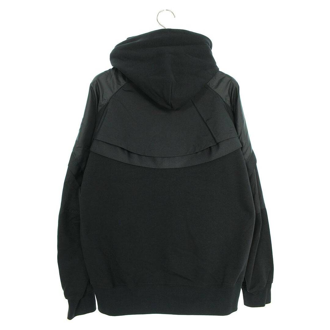 ナイキ ×サカイ Sacai  AS M NRG FULL ZIP HOODIE DQ9030-010 ロゴプリントナイロン切替ジップアップブルゾン メンズ XXL