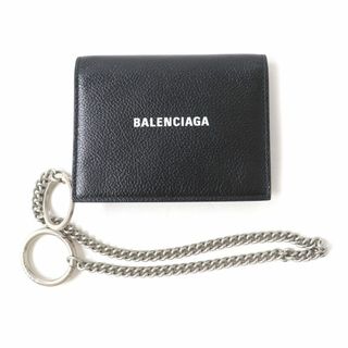 箱付✨BALENCIAGA  バレンシアガ　財布　三つ折り　ミニウォレット　黒