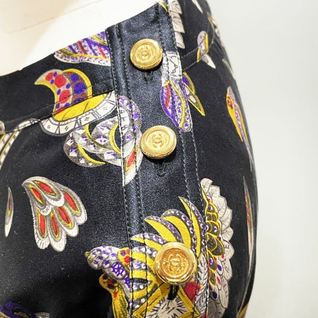 CHANEL - CHANEL ヴィンテージ シャツ サイズ36 時計 総柄 ブラウスの