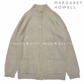 美品 日本製 マーガレットハウエル ウールカシミヤニット カーディガン 綺麗め