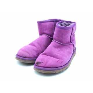 アグ(UGG)のUGG Australia アグ オーストラリア F19013B ムートン ブーツ size23ｃｍ/紫 ◆■ レディース(ブーツ)