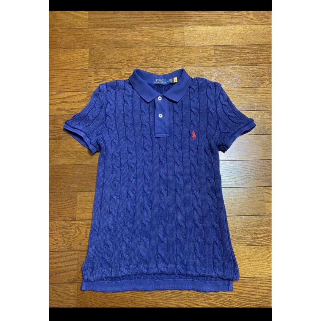 POLO RALPH LAUREN(ポロラルフローレン)の【大人気デザイン】 ラルフローレン ケーブル ニット ポロシャツ  NO1629 レディースのトップス(ニット/セーター)の商品写真