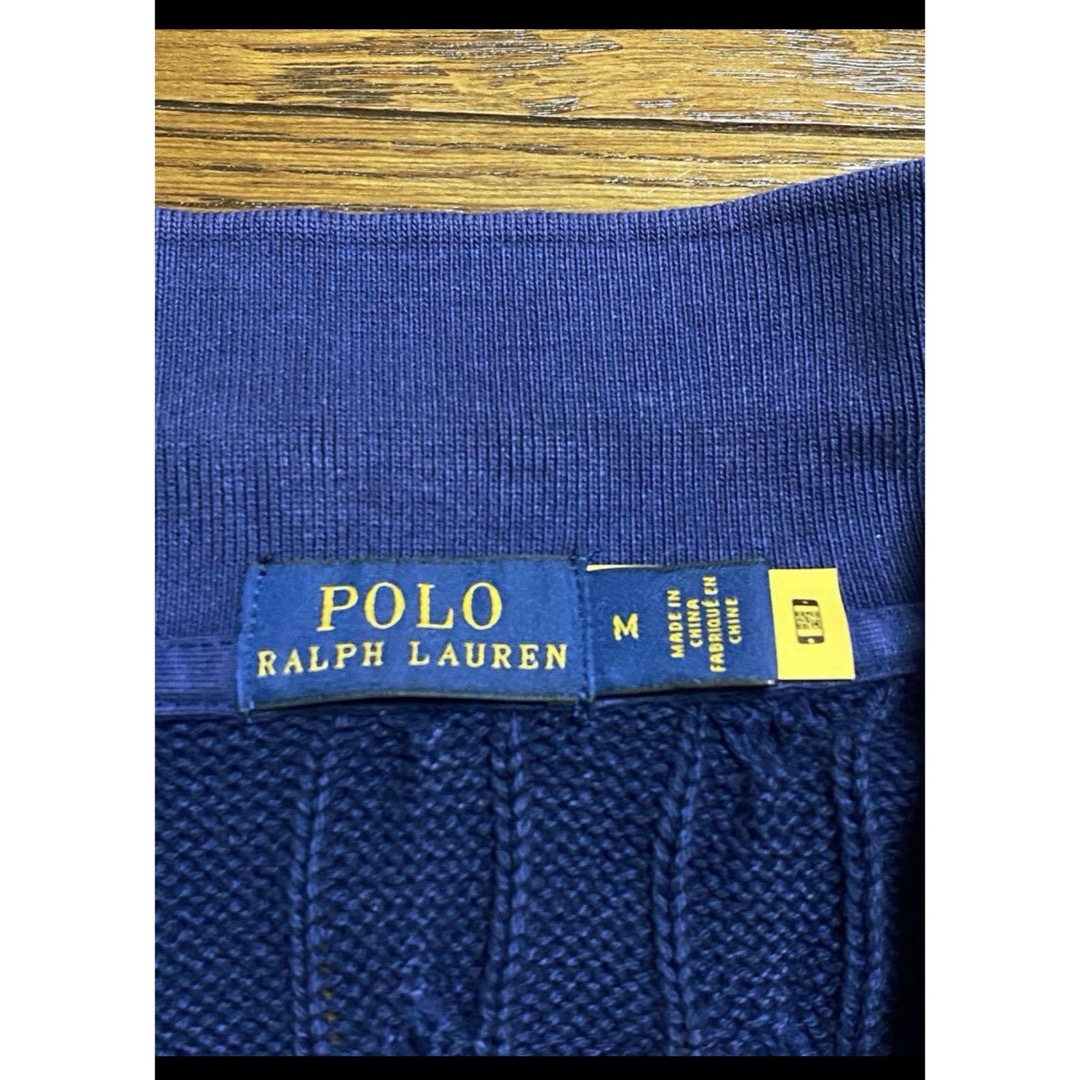 POLO RALPH LAUREN(ポロラルフローレン)の【大人気デザイン】 ラルフローレン ケーブル ニット ポロシャツ  NO1629 レディースのトップス(ニット/セーター)の商品写真