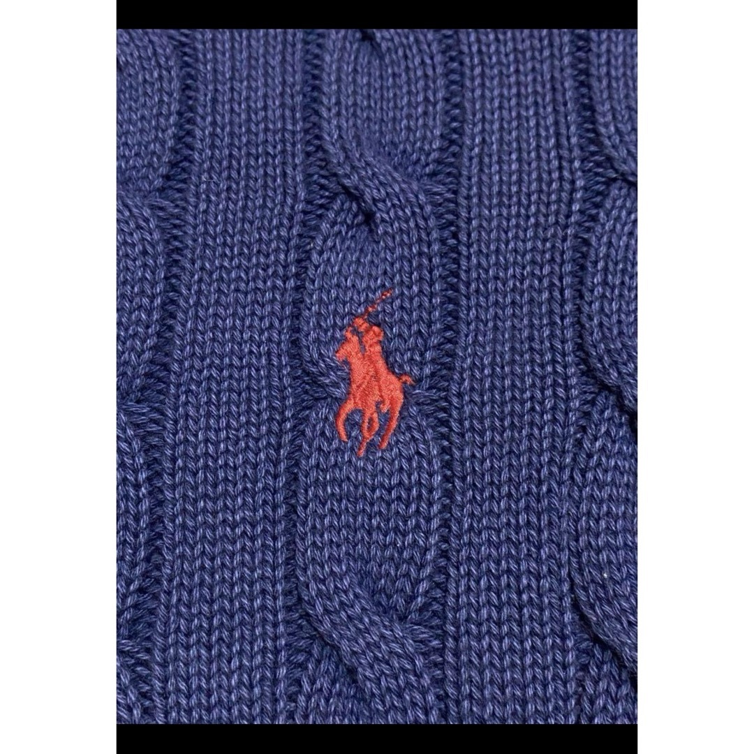 POLO RALPH LAUREN(ポロラルフローレン)の【大人気デザイン】 ラルフローレン ケーブル ニット ポロシャツ  NO1629 レディースのトップス(ニット/セーター)の商品写真