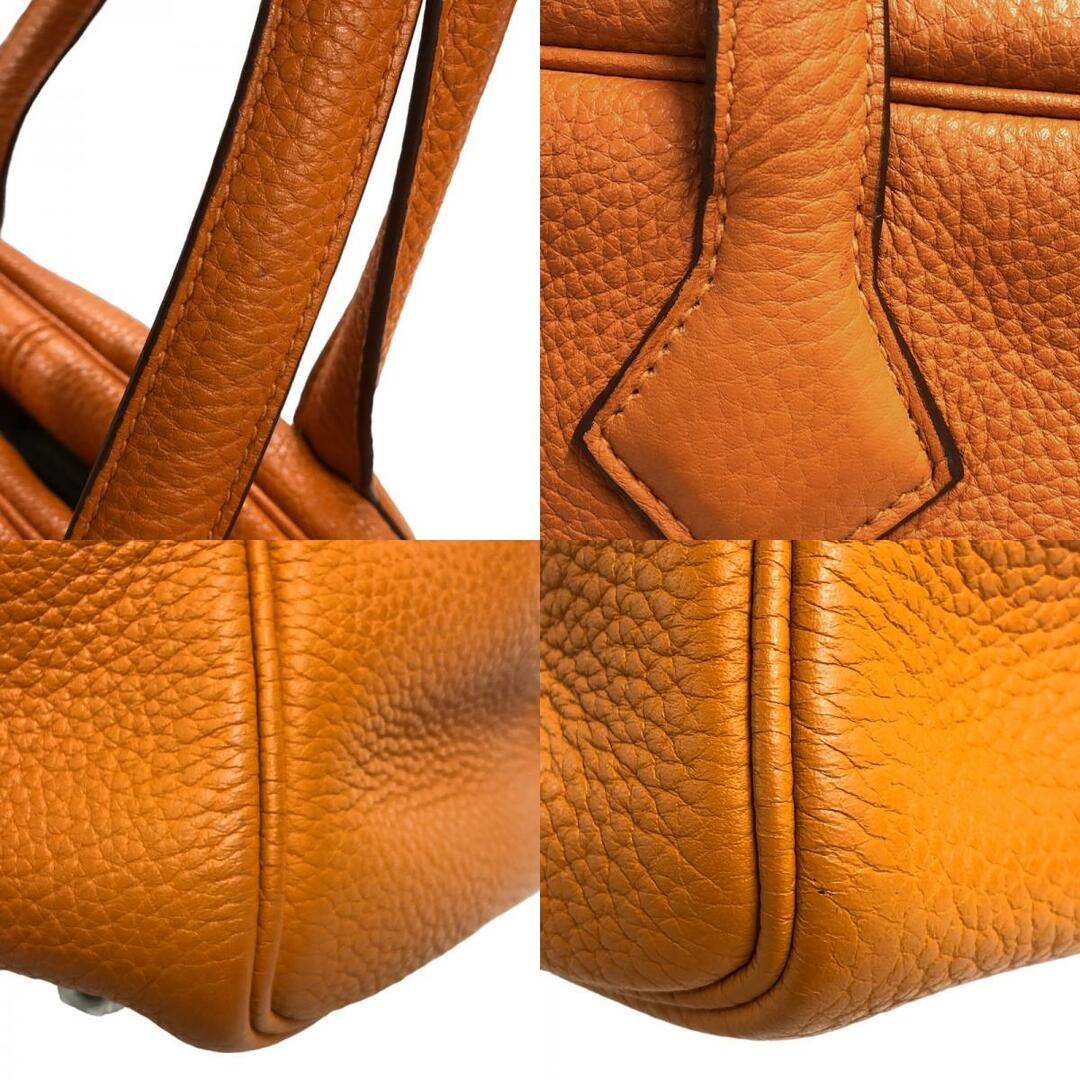 【ネット限定】エルメス HERMES ヴィクトリア35 □O刻 オレンジ シルバー金具 トリヨンクレマンス レディース ハンドバッグ