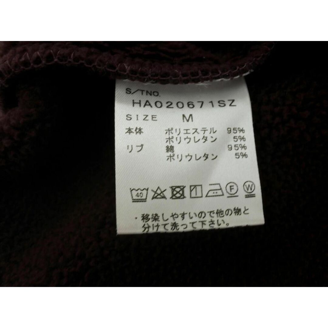 HARE(ハレ)のHARE ハレ HA020671SZ ヌバック ウラキモウ スウェット sizeM/ボルドー ◇■ メンズ メンズのトップス(スウェット)の商品写真