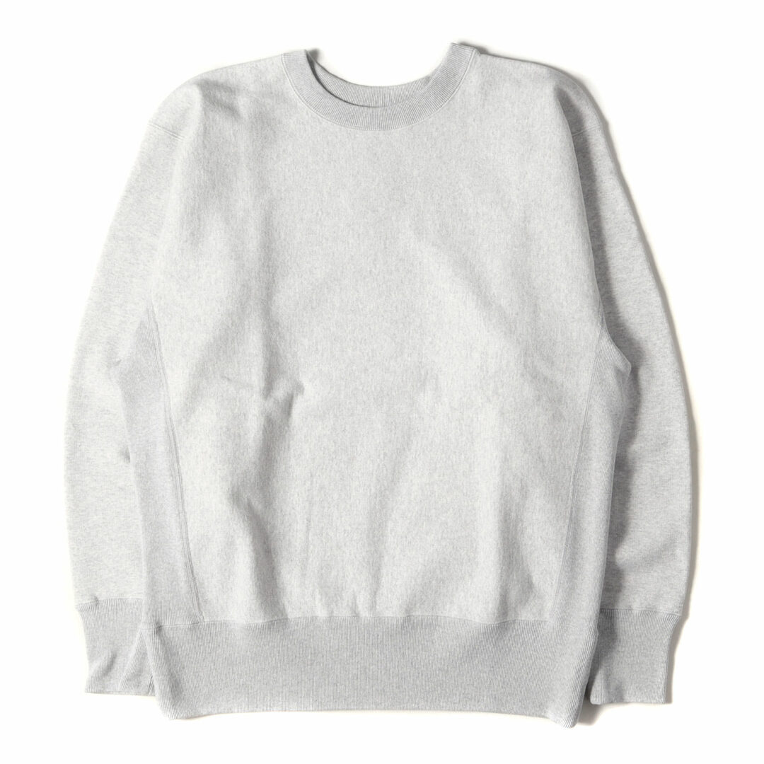 KAPTAIN SUNSHINE キャプテン サンシャイン スウェット サイズ:38(M) 23AW プレーン リバースウィーブ スウェットシャツ Crewneck Pullover フェザーグレー 日本製 トップス トレーナー【メンズ】