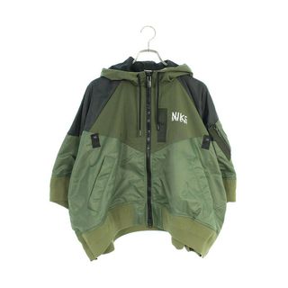 ナイキ(NIKE)のナイキ ×サカイ Sacai  Full zip HD jacket DQ9049-325 ロゴプリントナイロンブルゾン レディース L(ブルゾン)